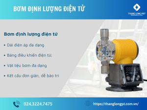 Bơm định lượng điện tử là một loại bơm định lượng sử dụng công nghệ điện tử