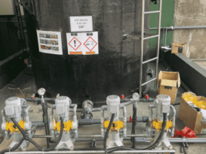 Thăng Long P&T đã cung cấp và lắp đặt bơm định lượng NaOH cho bể trung hòa trong nhà máy thép