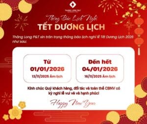 Thông báo lịch nghỉ Tết dương lịch 2026