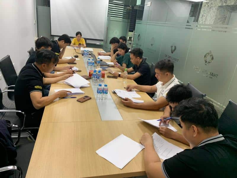 Test lý thuyết và thực hành sau chương trình đào tạo kiến thức cơ bản về máy bơm