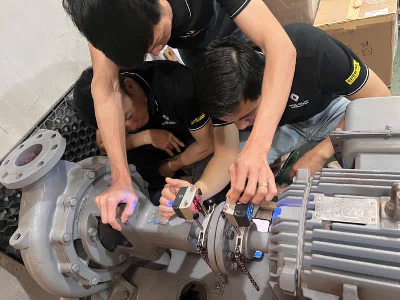 Test lý thuyết và thực hành sau chương trình đào tạo kiến thức cơ bản về máy bơm