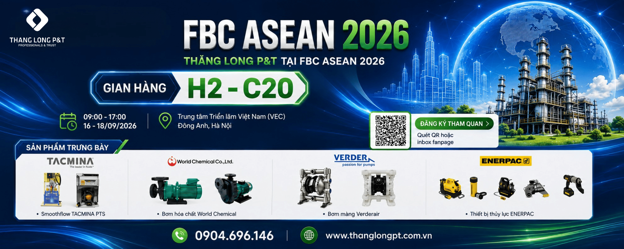 Thư mời tham quan gian hàng Thăng Long P&T tại triển lãm FBC 2026